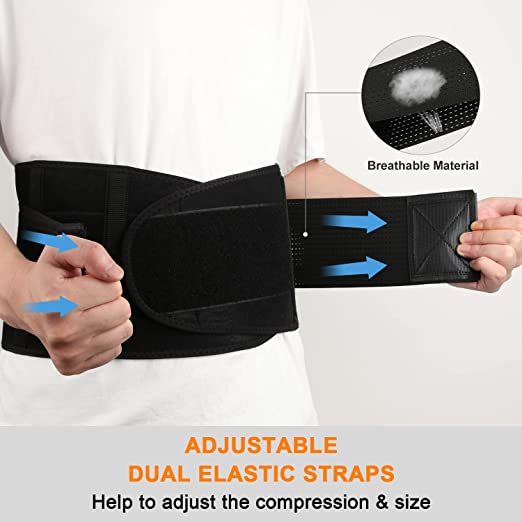 Back Brace Waist Trainer Belt Spine Support Men Women Breathable