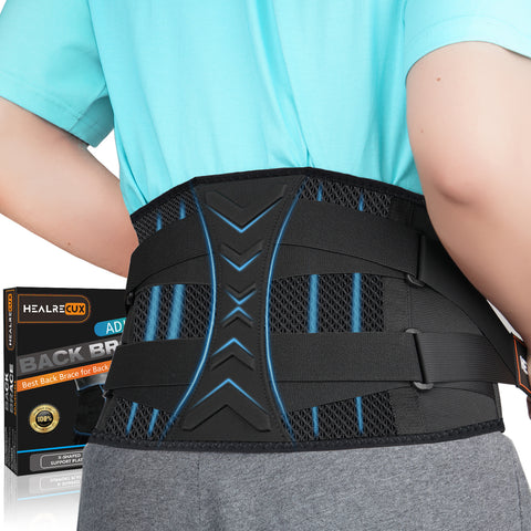 Back Brace for Women Men Lower Back Pain Relief, Adjustable Back Suppo –  healrecux