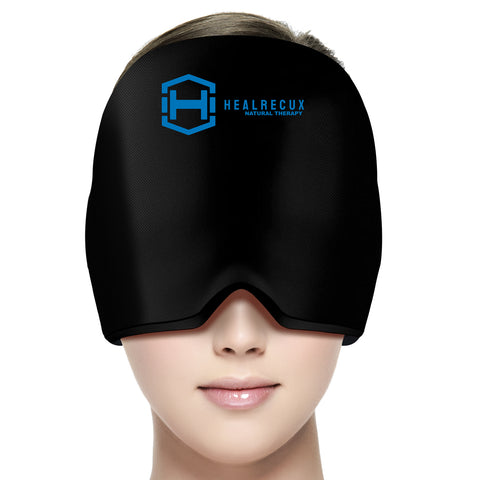 Migraine Relief Cap for Men/Women,Comfortable Headache Relief Hat for Migraine Cap,Upgraded Odorless Migraine Ice Head Wrap Cold and Hot Therapy for Puffy Eyes,Sinus & Stress,Tension Relief