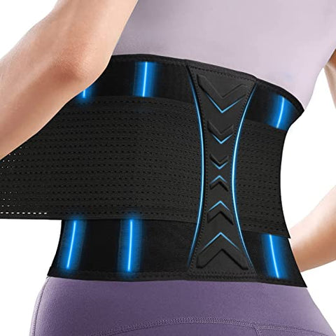 Men Women Back Support Lower Back Brace Lumbar Support Belt Sciatica Pain  Relief